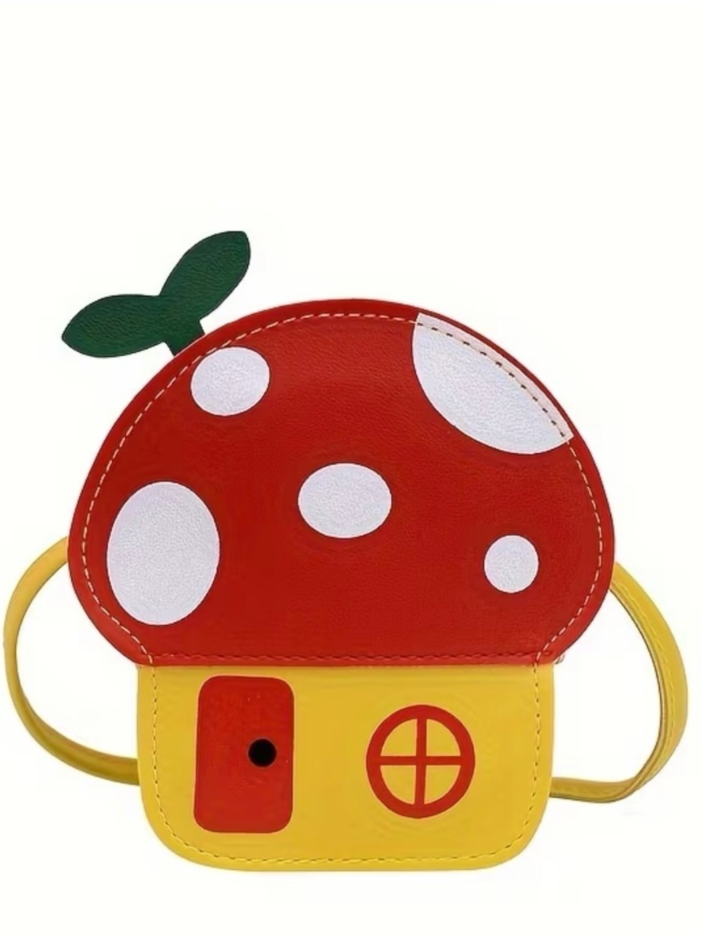 Kids Mushroom Crossbody Bag - Red & Yellow